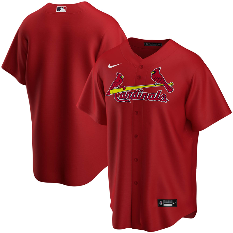 2020 MLB Men St. Louis Cardinals Nike Red Alternate 2020 Replica Team Jersey 1